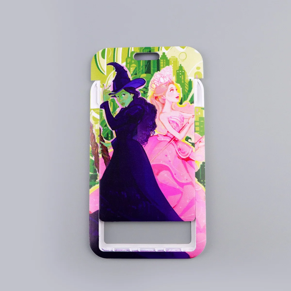 

Мультяшный брелок-держатель для ключей и карт с принцессой-ведьмой, шейный ремешок для удостоверений личности, кредитных карт, бейджей, мобильных телефонов, женский аксессуар