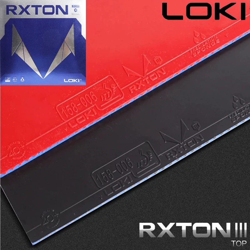 

LOKI RXTON III TOP Table Tennis Rubber Non-Tacky with 2.1mm Small Hole Sponge ITTF Approved Ping Pong Rubber for Spin & Speed