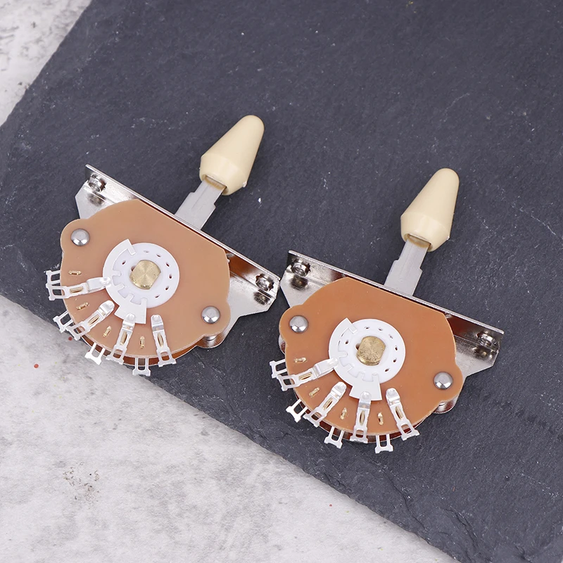 1 pc 3 דרך 5 דרך גיטרה חשמלית מתג טיפים פלסטיק מתג עם ברגים איסוף אביזרים גיטרה elector