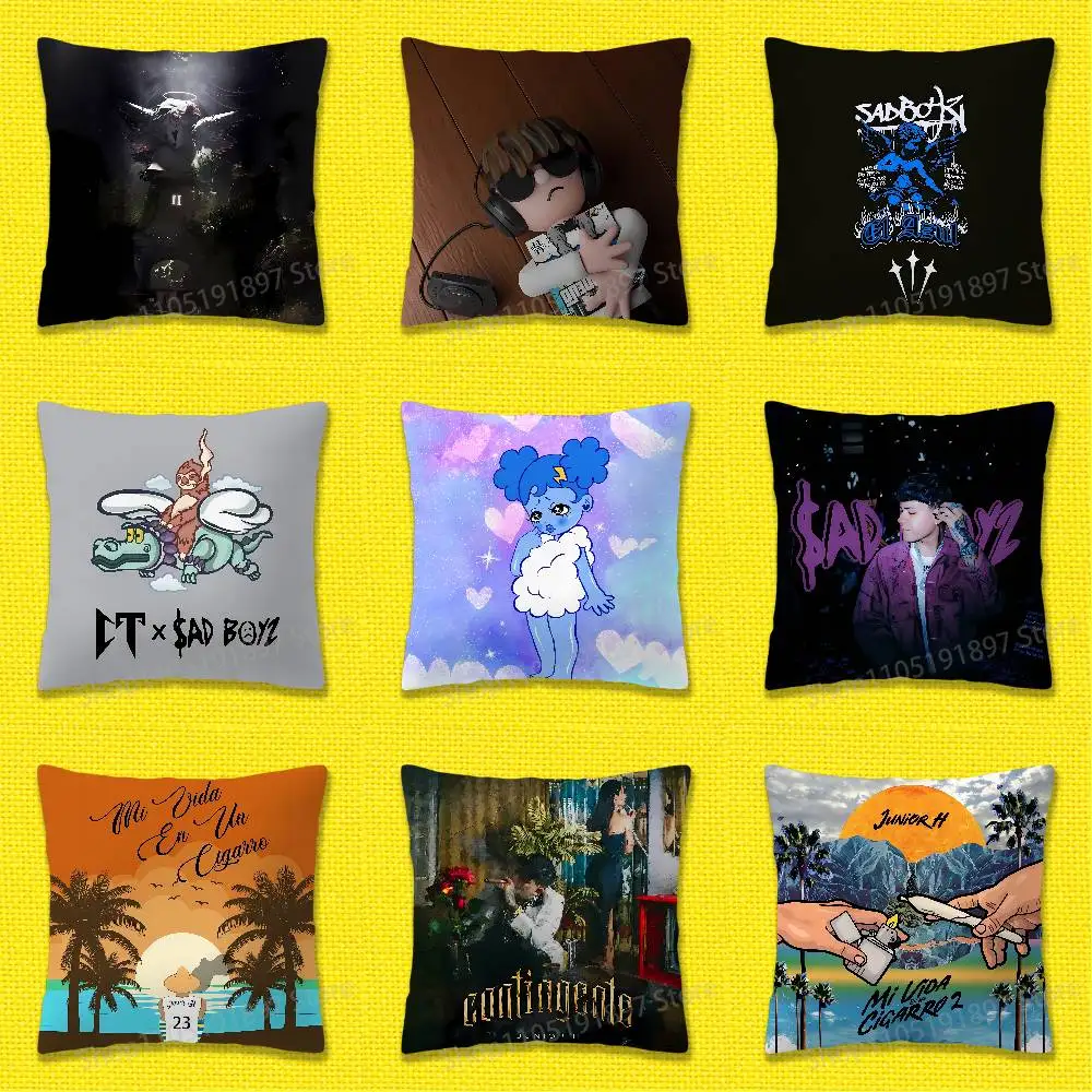 

J-Junior H Sad Boyz 4 Life 2 Throw Pillow Case For 45x45cm 40x40cm 30x30cm 50x50cm 55x55cm Square Home Pillowcase Case