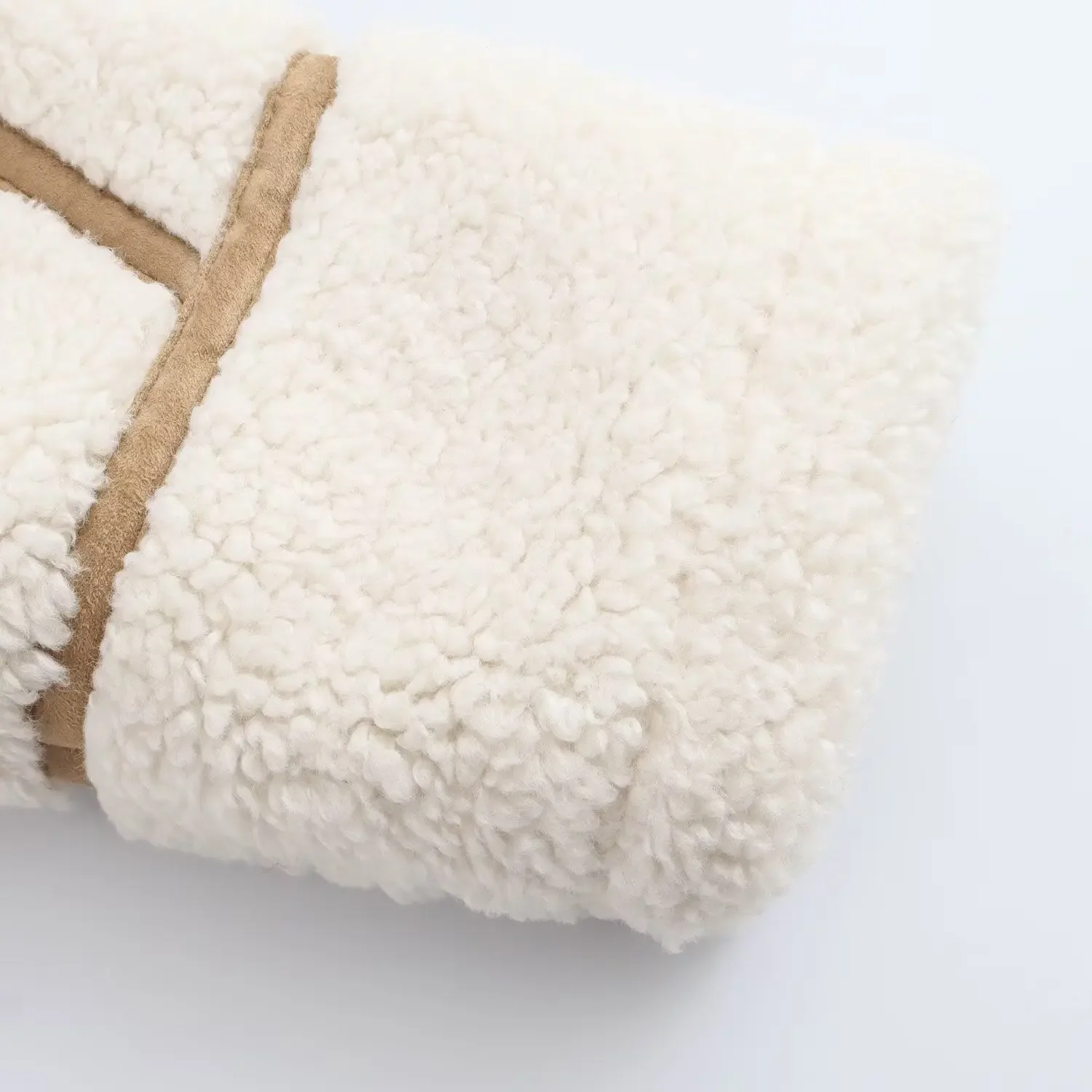 Winter Women Thick Oversize Teddy Coat Female Zipper Warm Beige Overcoat