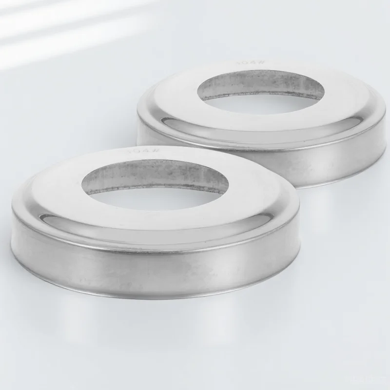 

2pcs Pool Handrail Escutcheons Covers Stainless Steel Durable Replacement For Inground Pool Ladder Tubing Decorative Square