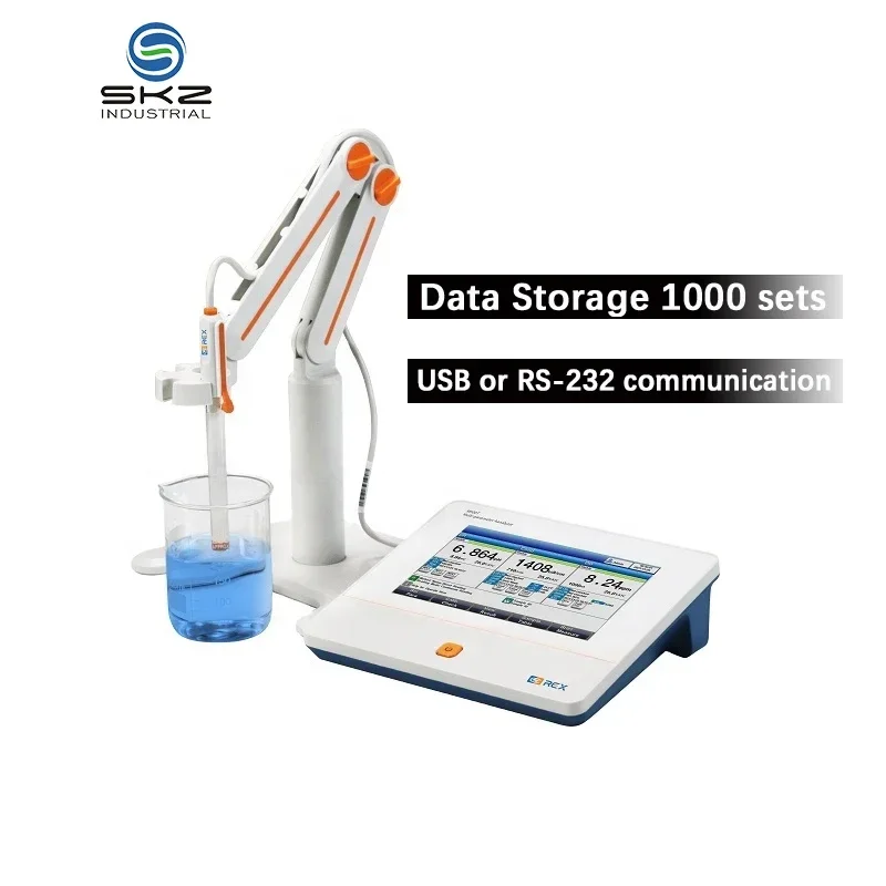 M500T Tafelmodel multiparameter waterkwaliteitsmeter ph/geleidbaarheid/zoutgehaltetester voor industrieel laboratorium