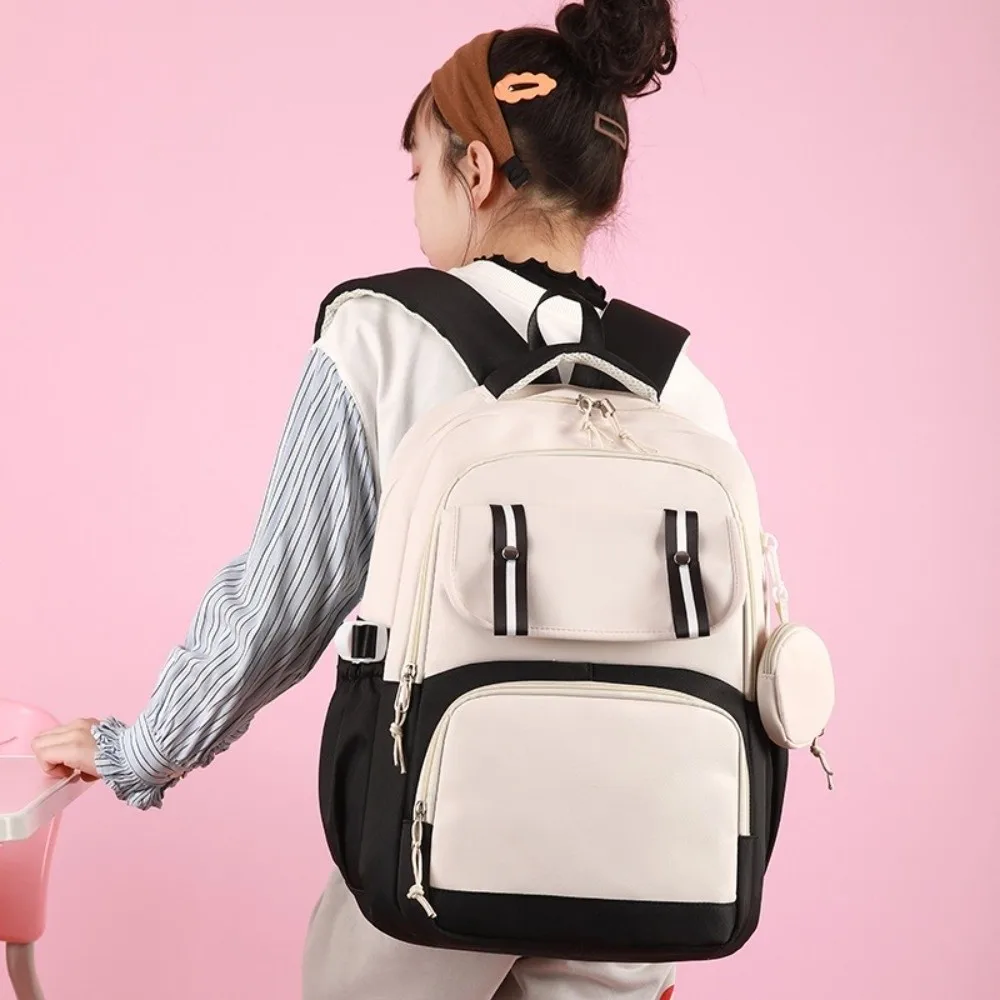 Oxford cloth Student Backpack Korean Style Multiple Pockets Student School Bag Large Capacity Harajuku Shoulders Bag