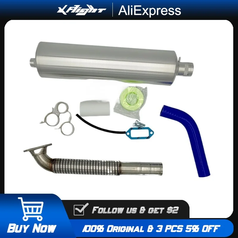 

Original 170cc Long Performance Exhaust System with Accessories Stainless Steel Muffler Pipe for DLE170 RC Airplane Helicopter