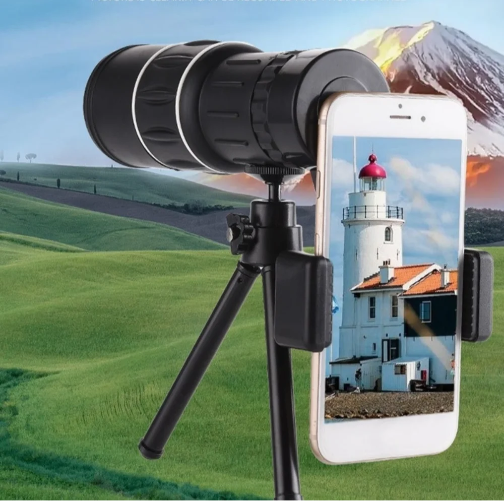 

Монокулярный телескоп 16x52 с двойной фокусировкой и большой апертурой для наблюдения за птицами и ночного видения при слабом освещении