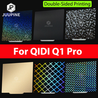 For QIDI Q1 Pro Build Plate 3D Printer Accessories Heat Bed Double Side PEO PET PEI Powder Coated Spring Steel Sheet 250x250mm