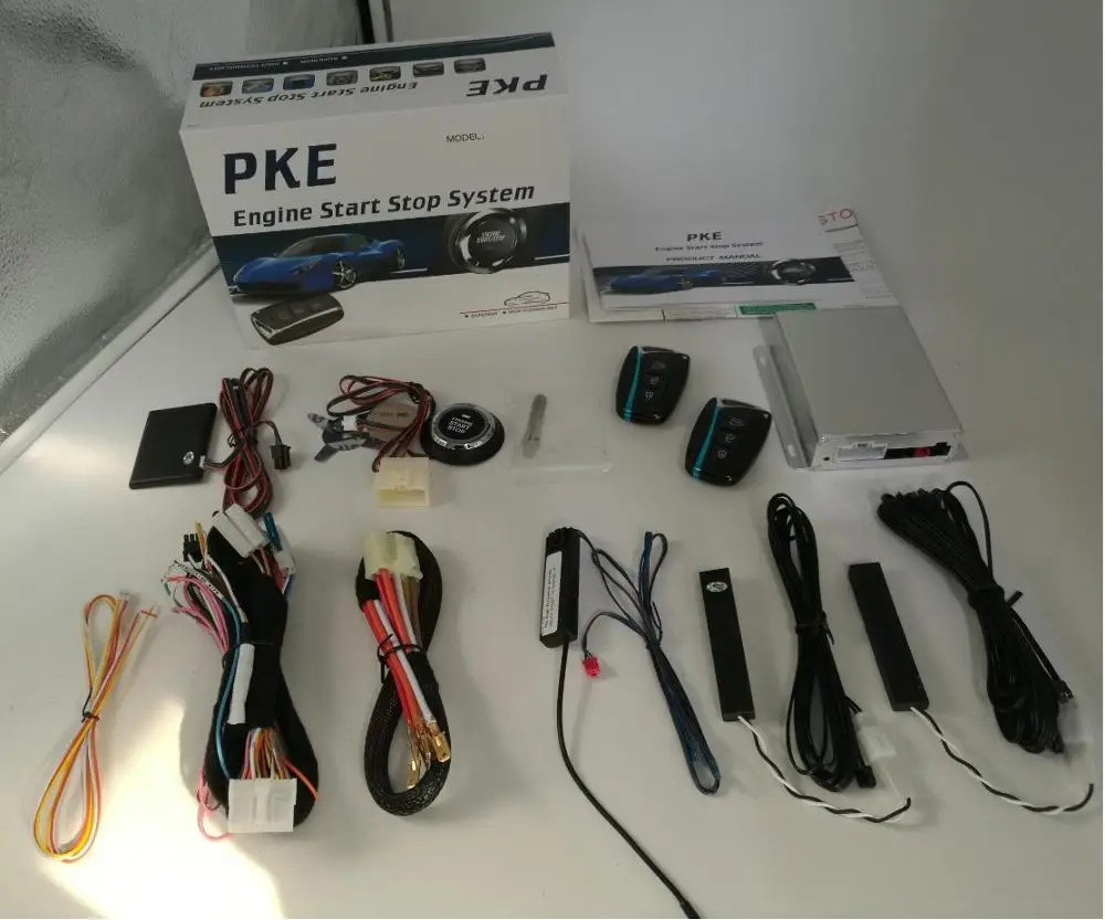 Long Remote Control P-KE Smart Car Key Start System With Car Engineer Start