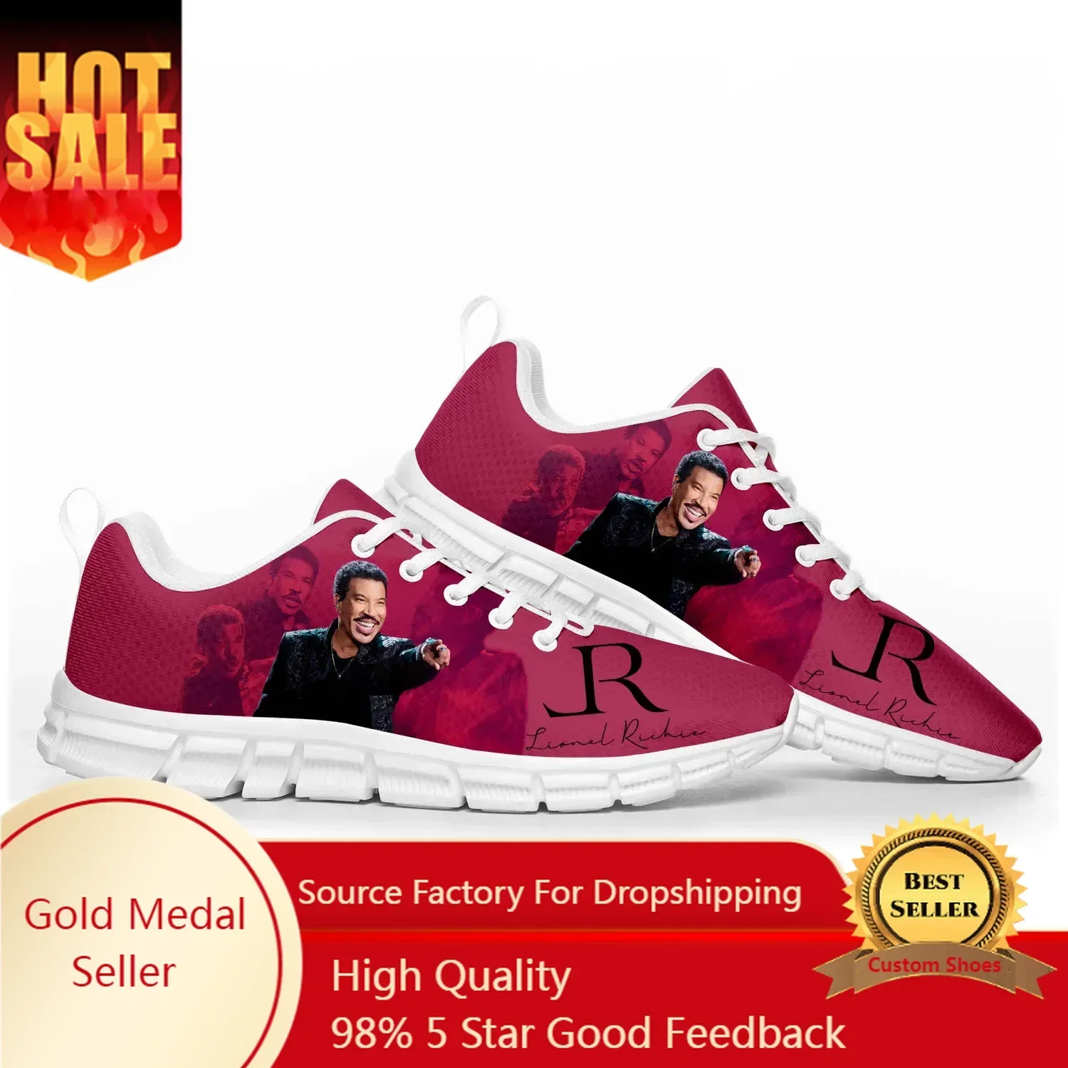 

Lionel Richie Hello Pop Music Sports Shoes Mens Womens Customized Sneakers High Quality Couple Shoes
