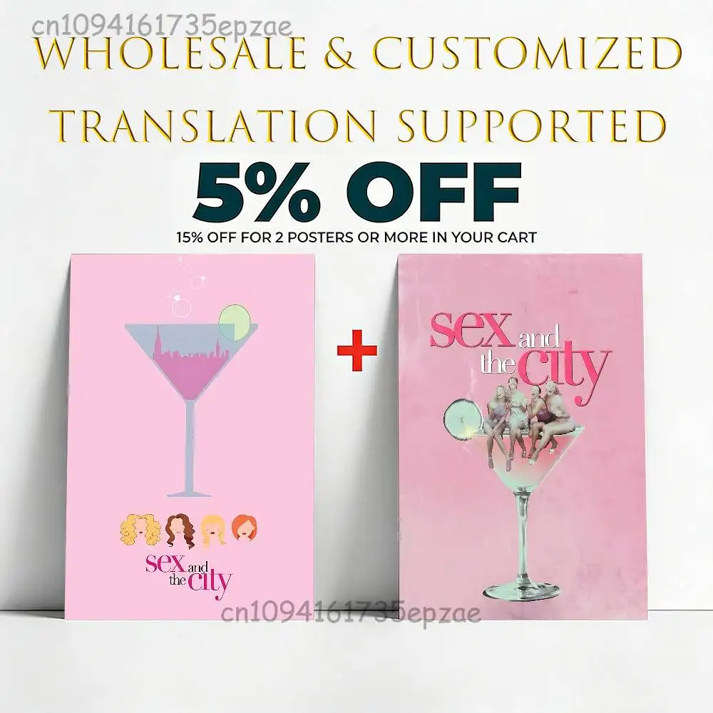 S-Sex A-And The C-City Poster Multi-Purpose Wall Art for Living Room Bedroom Office Hallway Bar Home Decor Gift