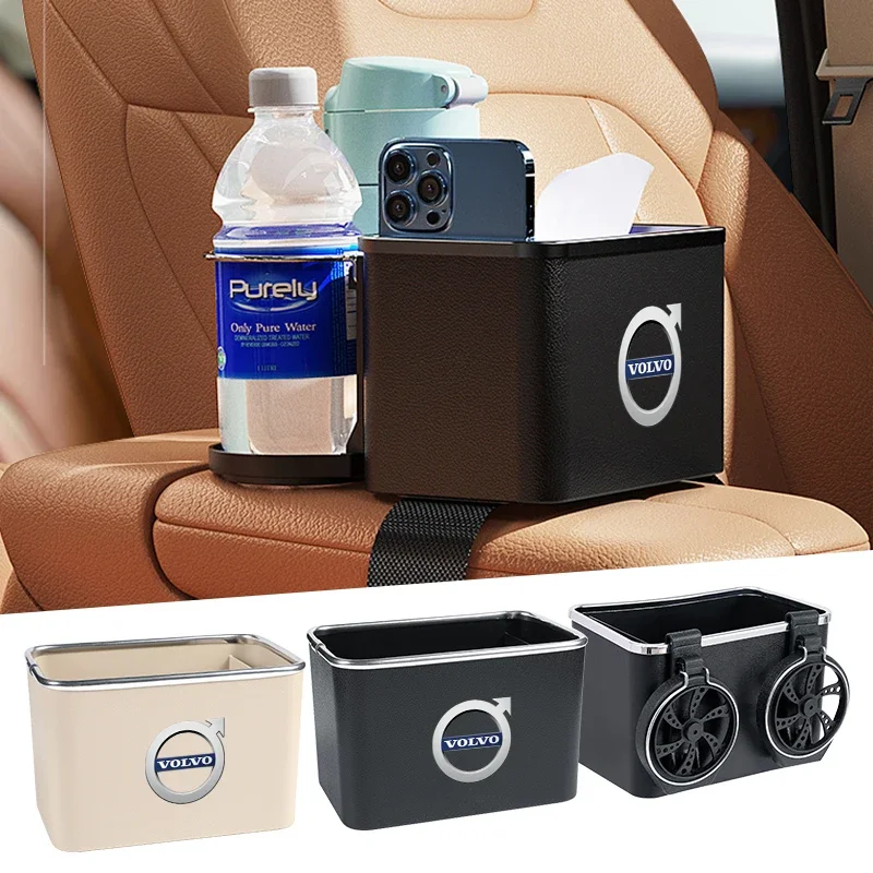 

Multi-function Car Storage Box Armrest Organizers Car Interior Stowing Tidying Accessories For Volvo V40 V60 V90 XC40 XC60 XC90