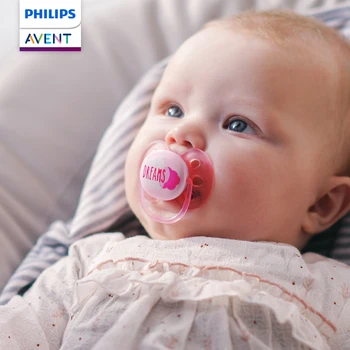 PHILIPS AVENT 신생아 젖꼭지, 식품 등급 실리콘 젖꼭지, 편안하고 통기성, 진정 감정, 0-18 개월 