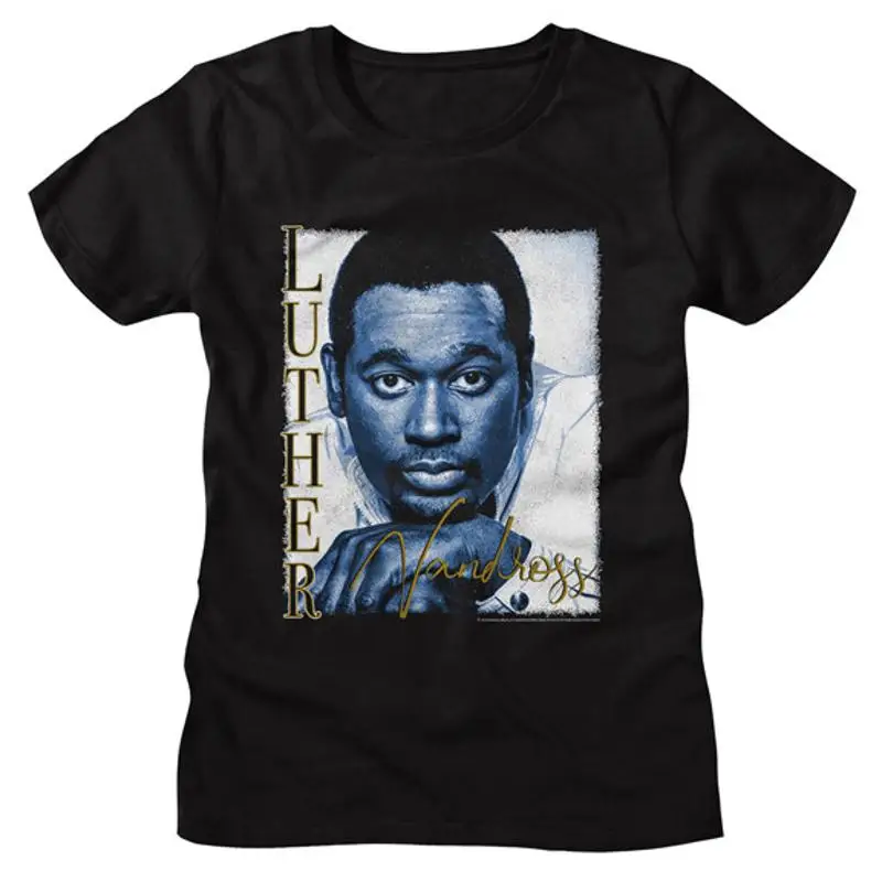 Luther Vandross Thoughtful Portrait Women's T Shirt R B Soul Tour Music Merch