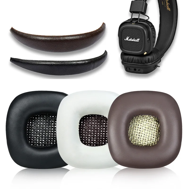 Replacement Ear Pads Top Headband Earpad Cushions For Marshall Major I/II 1/2 Bluetooth Wireless/Wired Headphones