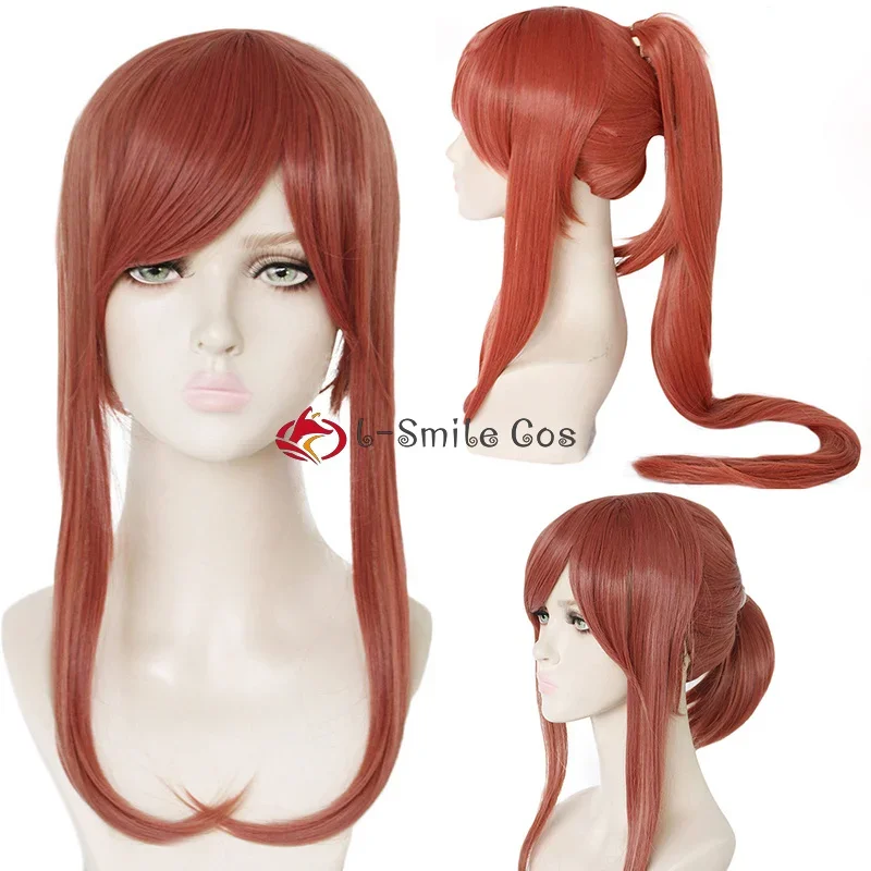 Anime Doki Doki Literature Club DDLC Monika Long Cosplay Wig Heat Resistant Synthetic Hair High Quality Wigs + Free Wig Cap