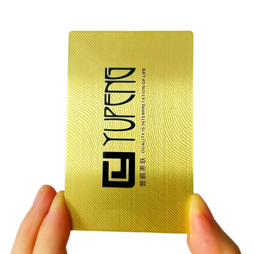 Customized inquiry Luxury Metal Stainless Steel Card Brush Finished With Logo Laser Cuted High-end Custom Metal Business Card