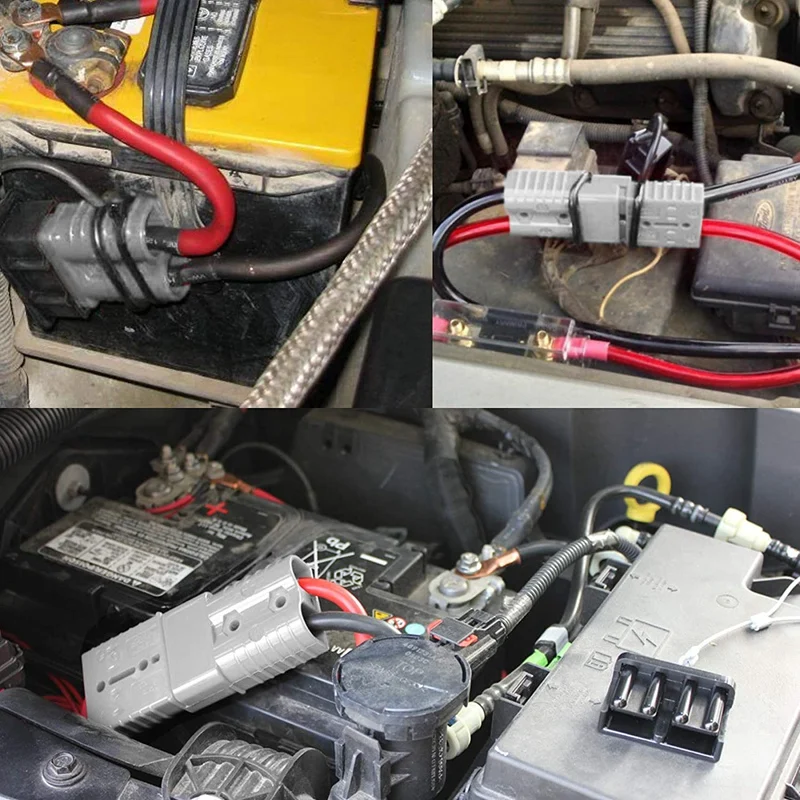 ABJA-2 Pieces Of Quick Connect Plug 175A 600V Battery Quick Connector Power Plug Winch Connection For Maximum 1AWG Wire