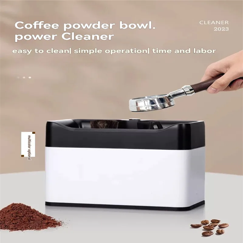 58mm Electric Coffee Portafilter Cleaner Automatic Filter Cleaner For 58mm Portafilter Black housing Café Tools