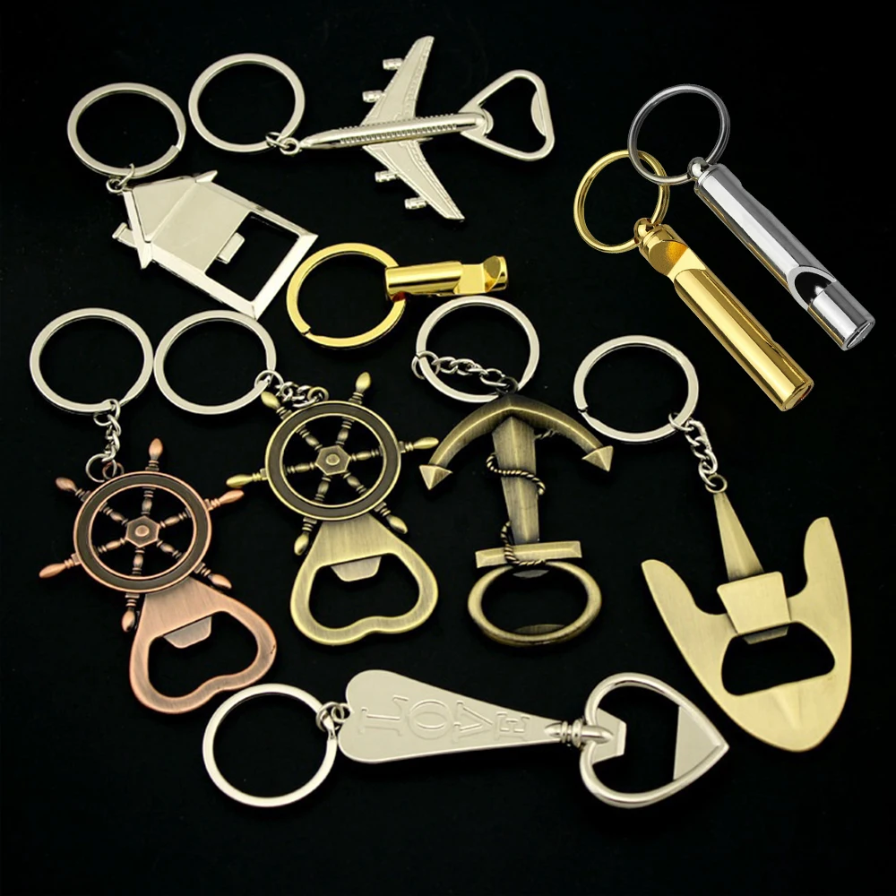 

Vintage Rudder Anchor Keychain Portable Bottle Opener Keyring For Men Waist Pendant Key Holder Accessories Creative Club Gift