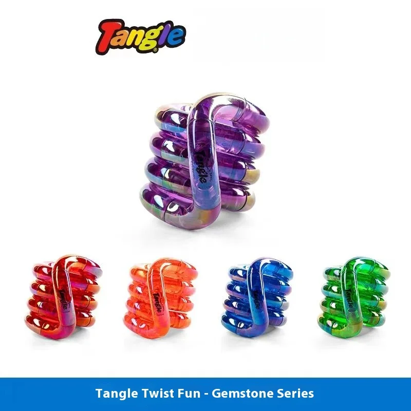 

Tangle Official Genuine Twist Music Warm Transformation Adult Stress Relief Tool ADHD Concentration Training Finger Toy