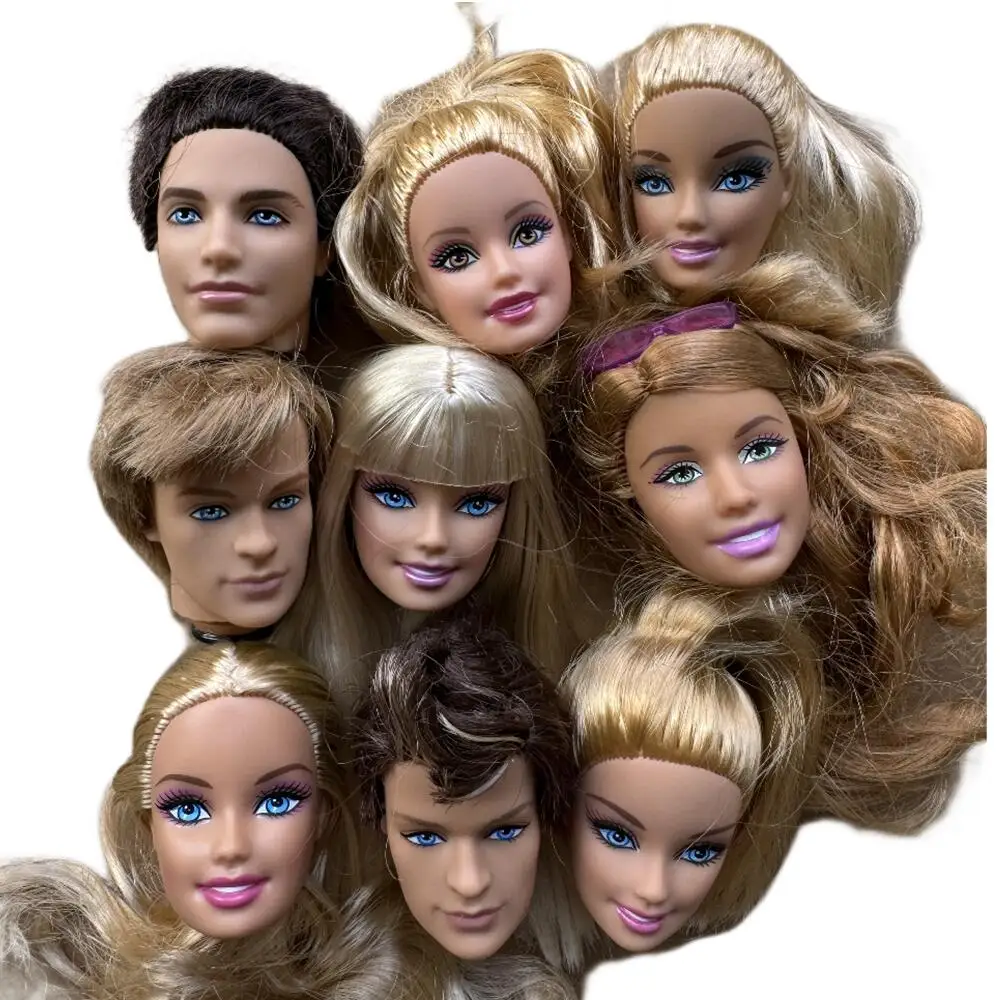 

Original Male Female 1/6 Doll Head Vintage Doll Heads For 30cm Doll Green Skin Tone DIY Toys Birthday Gifts