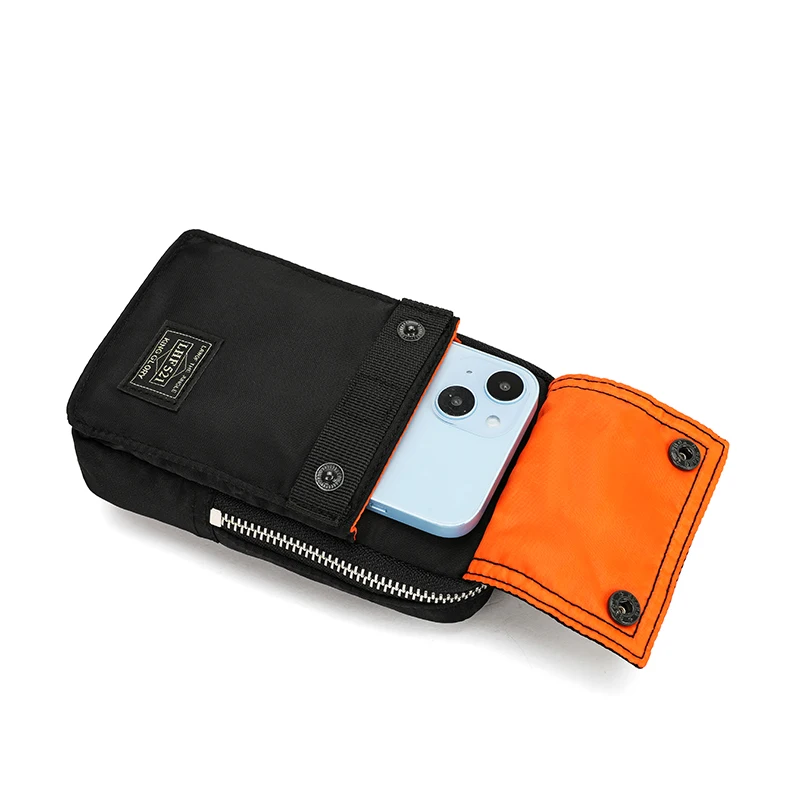 2026 New Casual Versatile Men's Waterproof Mobile Phone Bag Multi-Functional Waist Bag Vertical Chest Bag Camera Bag
