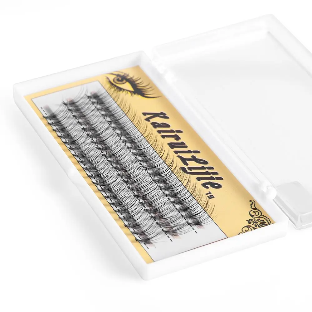 Skoned – extensions de cils individuels évasés, 60 supports, faux-cils 10D 20D, doux, naturels, longs, fait à la main, 0.05 C