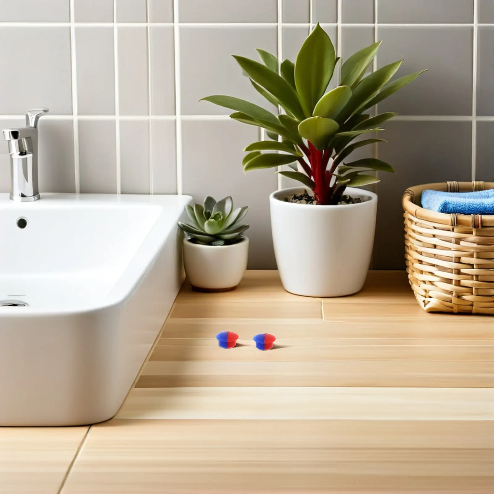 

20 шт. индикаторов температуры для смесителей (горячая/холодная вода), красные/синие кнопки-индикаторы, сменные ручки для смесителей, для кухни и ванной комнаты