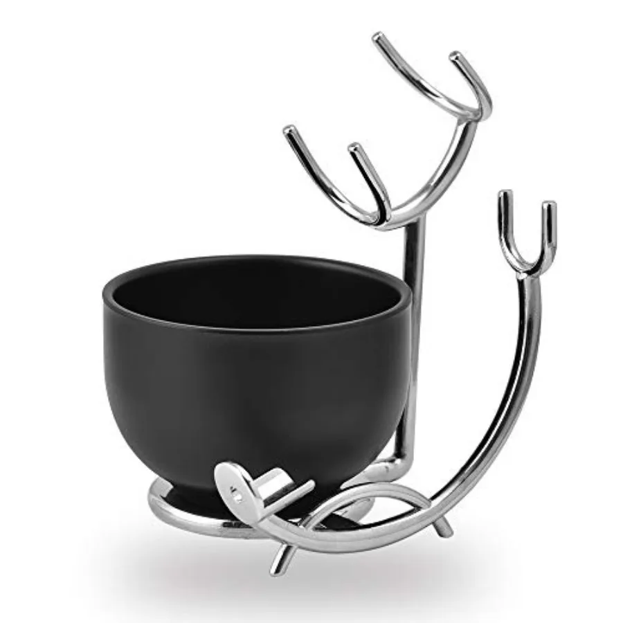 Deluxe Razor and Shaving Brush Stand Set