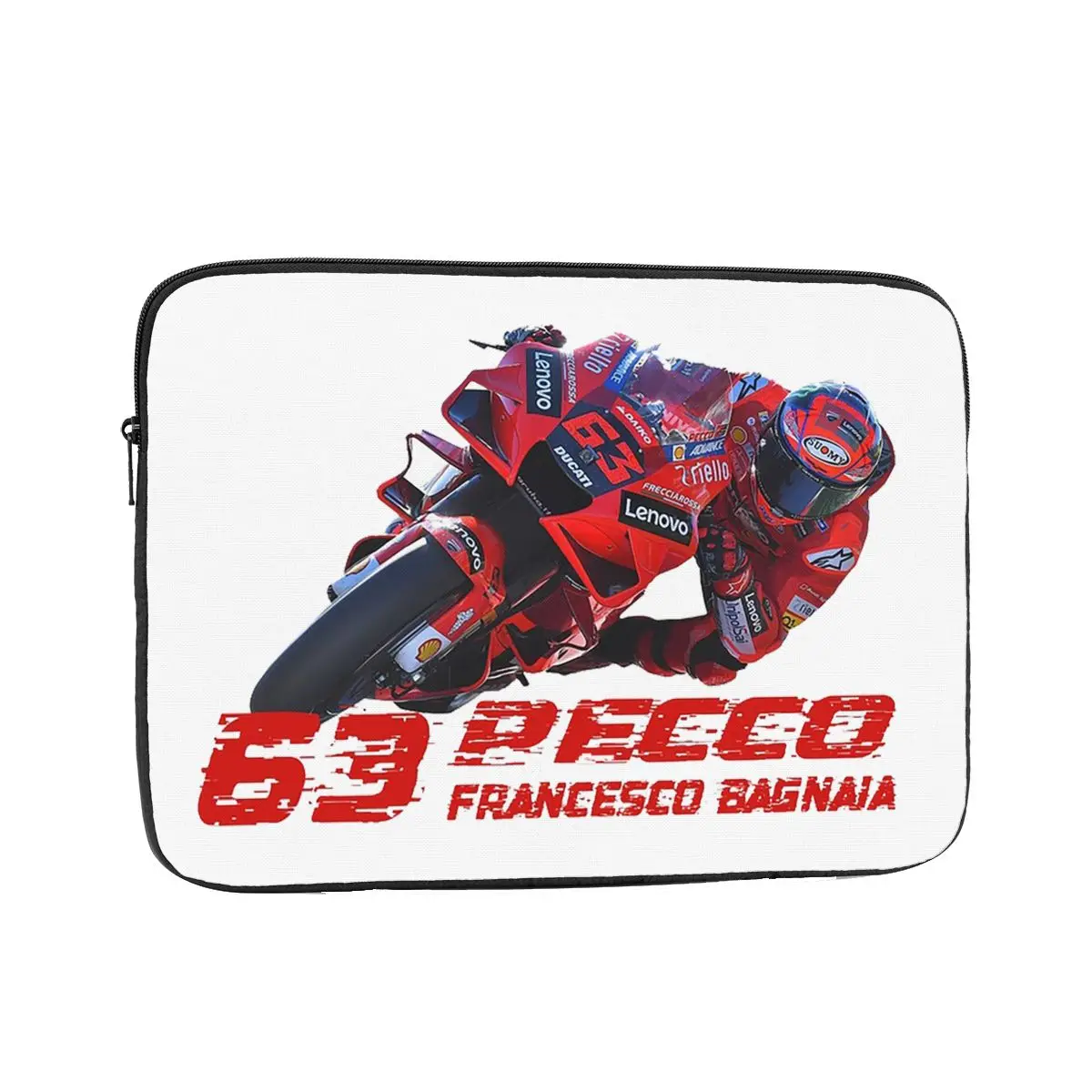 

Pecco Bagnaia 63, чехол для ноутбука, сумка 10, 12, 13, 15, 17 дюймов, сумка для ноутбука, противоударный чехол для планшета, сумка