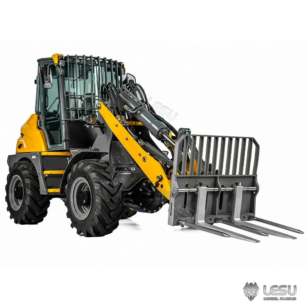RC 1/14 Metall-Gabelschaufel für Tamiya Hydraulikbagger Lader Muldenkipper für SCANIA MAN VOLVO Anhänger Kipper DIY-Teile – Detail 1