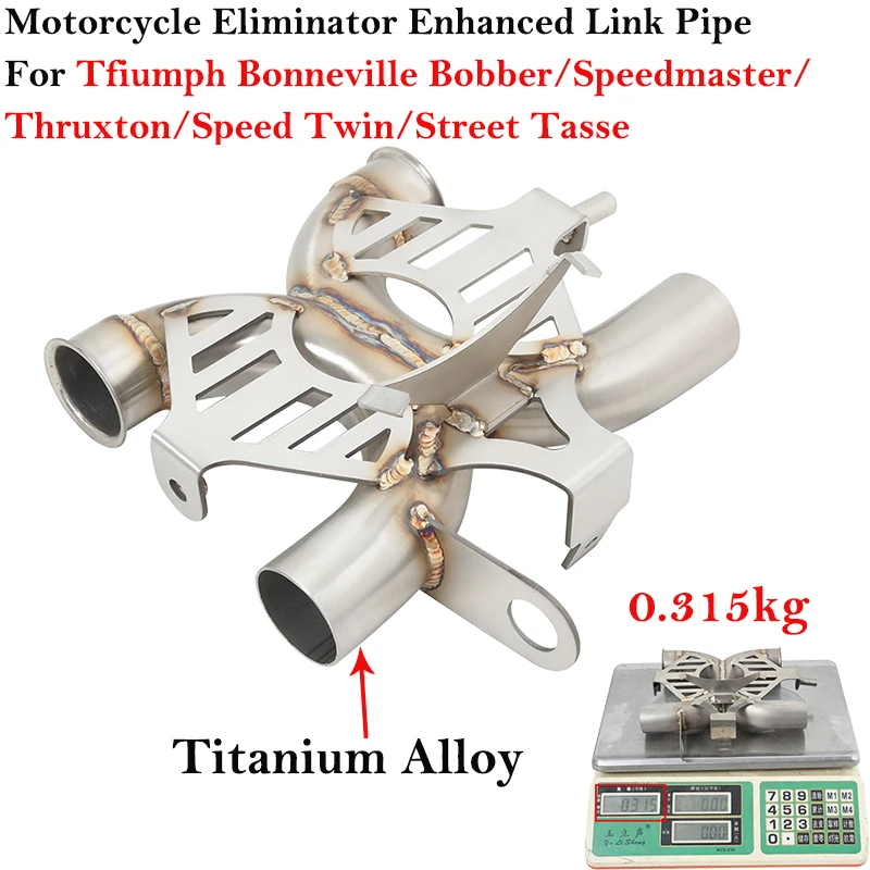 

Titanium For Triumph Street Speed Twin900 Bonneville Bobber Thruxton R Speedmaster T100 T120 1200 Motorcycle Exhaust Muffler