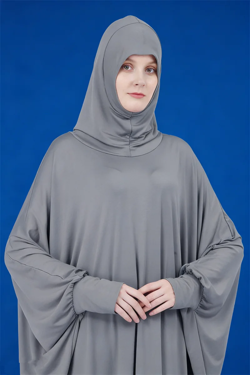 

Цельная молитвенная одежда с капюшоном мусульманское женское платье Абая исламская одежда кафтан халат Рамадан кафтан платье Ид Джеллаба Джалабия