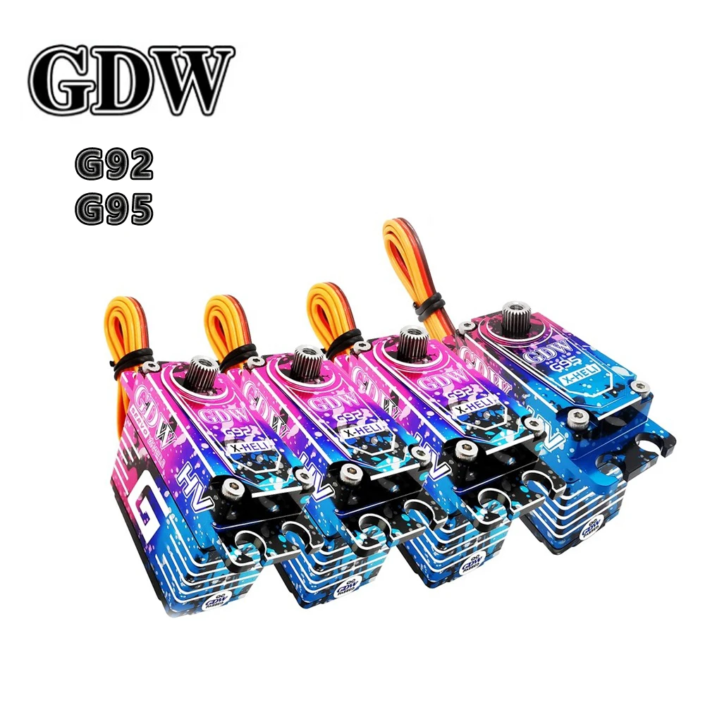 GDW G92 Swashplate & G95 Narrowband Servo Set, New Generation Competition Helicopter Brushless Digital