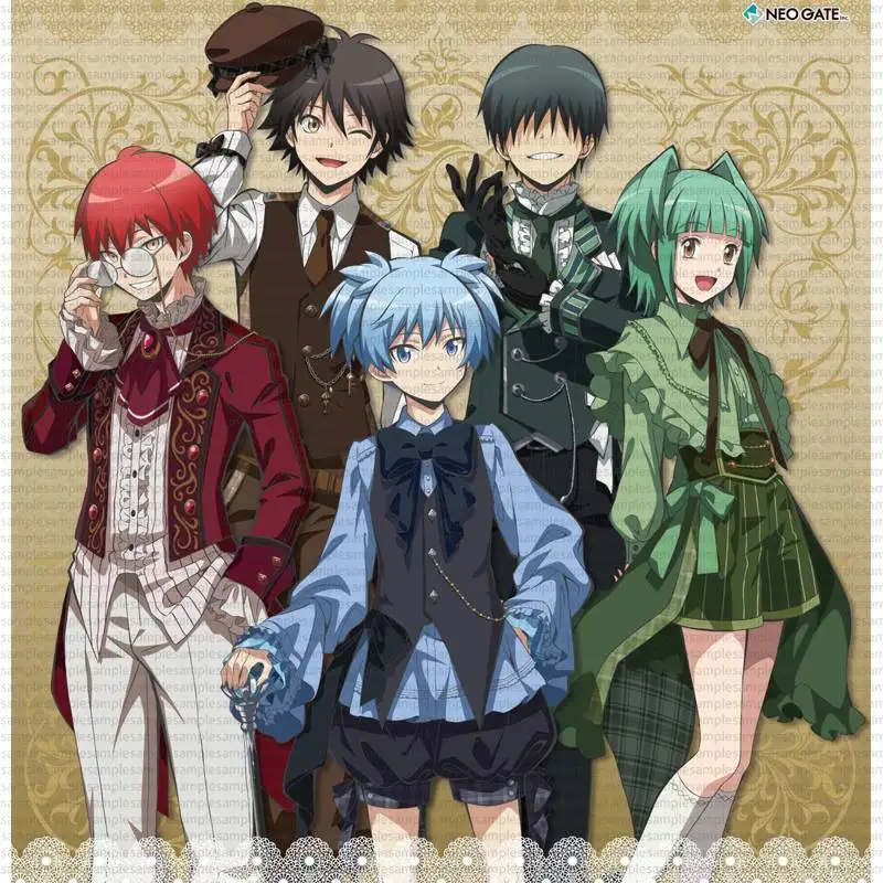 اغتيال الفصول الدراسية لوليتا أزياء الإصدار. Acg Stand Karma Akabane Figure حامل أكريليك ناجيسا شيوتا لوحة واقفة ألعاب Kaede