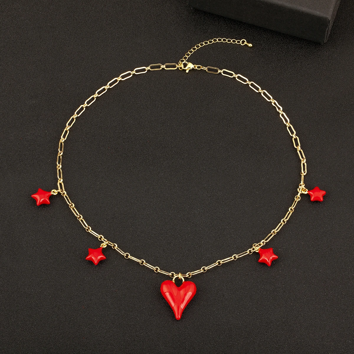 

AIBEF Sweet Fruit Red Star 3 Styles Chains Copper Zircon Vitality Jewelry Pendant Daily Wear Party Gift For Women Girl Wholesale