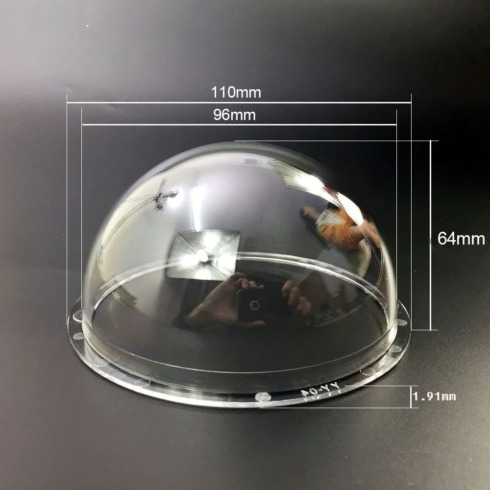 Imagem -02 - Substituição Cctv Clear Cover For Surveillance Hikvision Câmeras Security Dome Protector Housing Transparent Case Polegadas