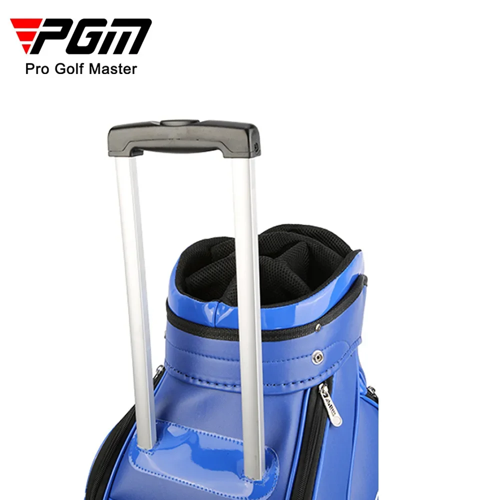 PGM Man Trolley PU Bag Wheels Male Standard Ball Cart Club Bag Sport Portable Large Capacity Golf Bag With Wheelroof Golf Bag