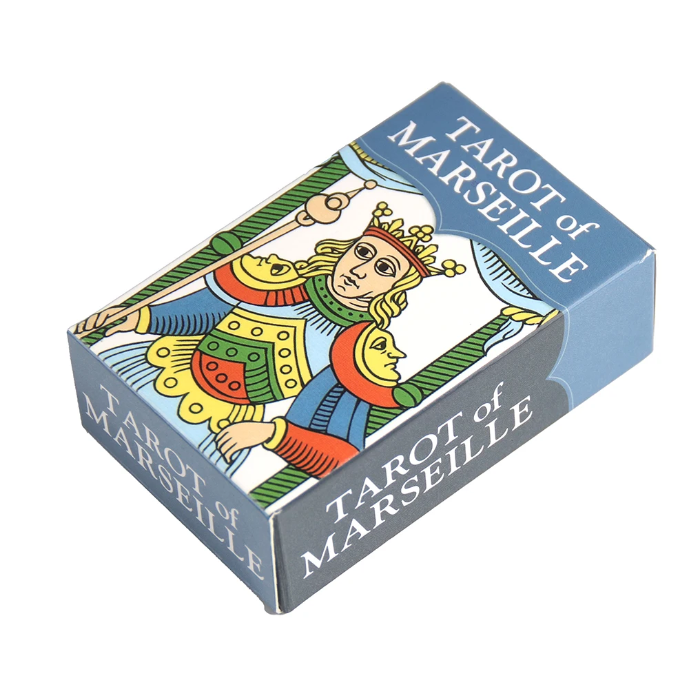 Tarot de Marseille Deck, Traditional French Tarot Cards, Durable Paper Material, Classic Divination Tool for Adults, 14+ Years,