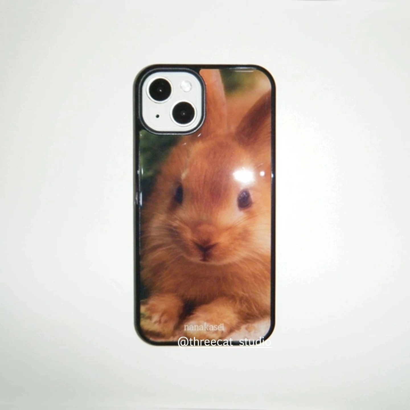 Coque de téléphone coréenne vintage caramel lapin mignon dessin animé pour iPhone 18 17 16 15 14 13 12 11 Pro Max Plus 17air avec couvercle en colle goutte à goutte