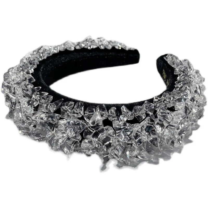 Fashion Korean style Lace Rhinestone hairband Women Girls Fashion Sexy Simple crystal Hair Hoop headwear Hair Accessories