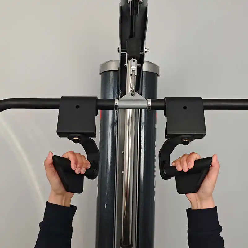 قطعتان من مقابض السحب لأعلى، مقابض شريط المقاومة، مرفق آلة سحب متعددة الأغراض للرافعة المميتة، شريط سحب لصالة الألعاب الرياضية