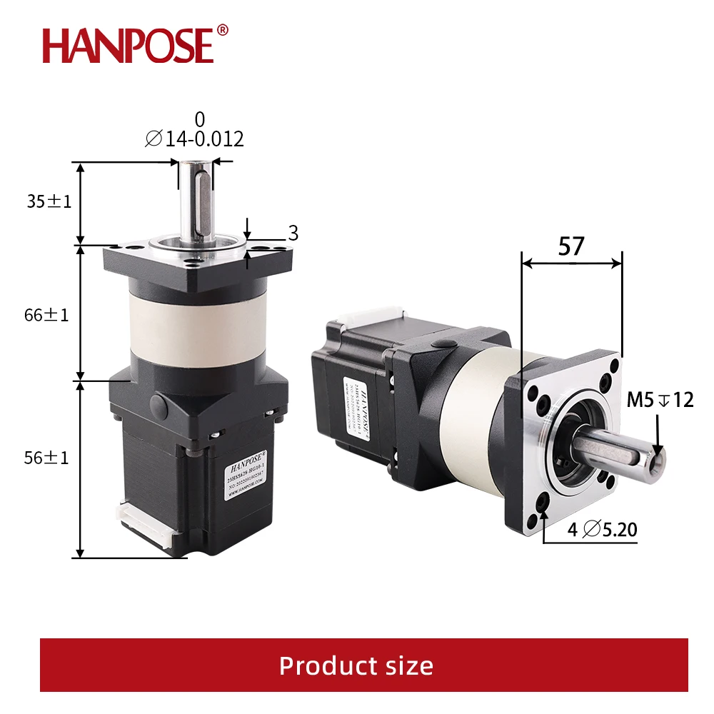 Nema23  Stepper Motor 3.6:1/ 4.25:1/ 15:1 Extruder Gear 23HS5628-PG 2.8A 126N.CM Stepper Motor Ratio Planetary For 3D Printer