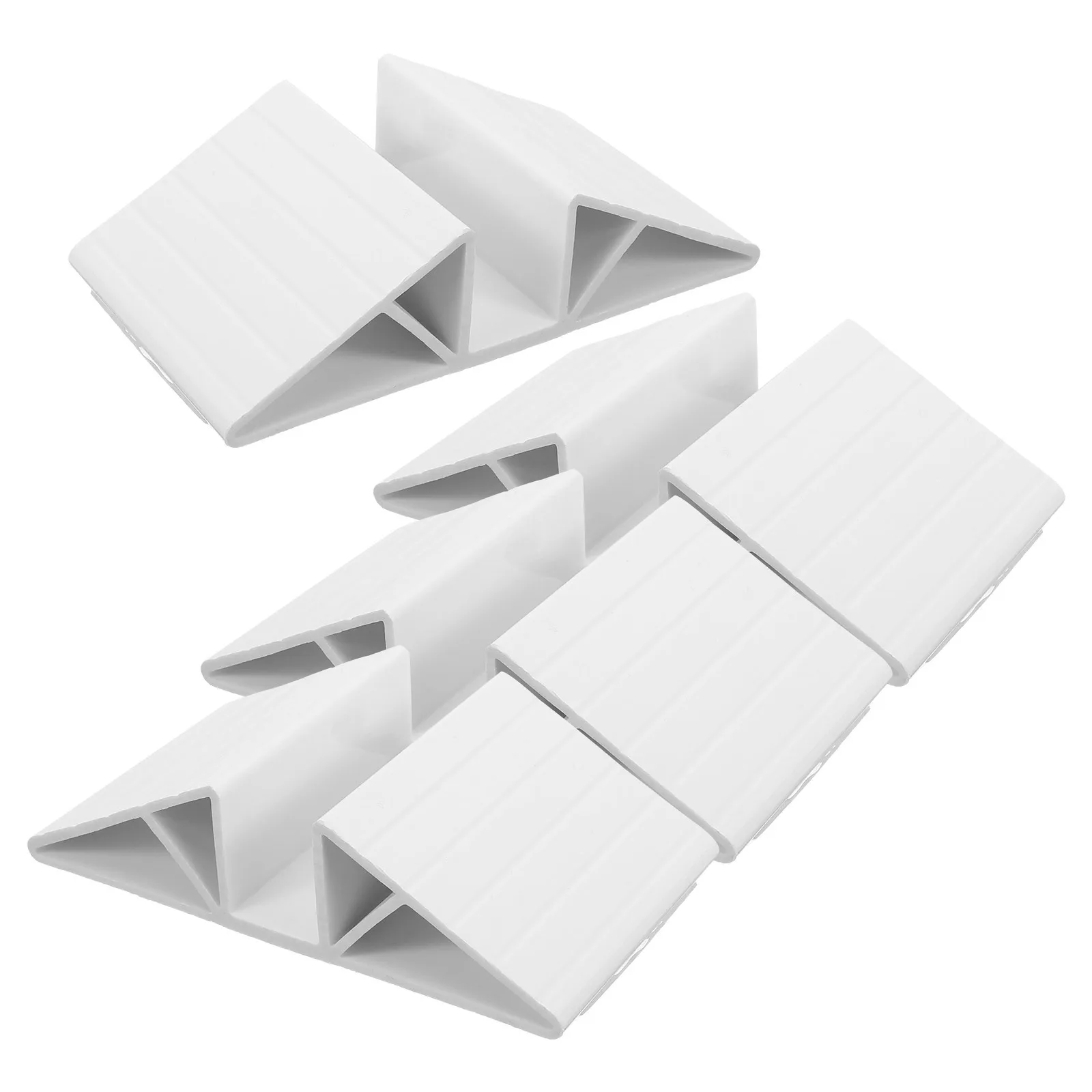 

4Pcs Pet Gate Reinforcement Groove Durable Sturdy Plastic Child Gate Triangle Fittings for Indoor Stair Safety Baby Gates