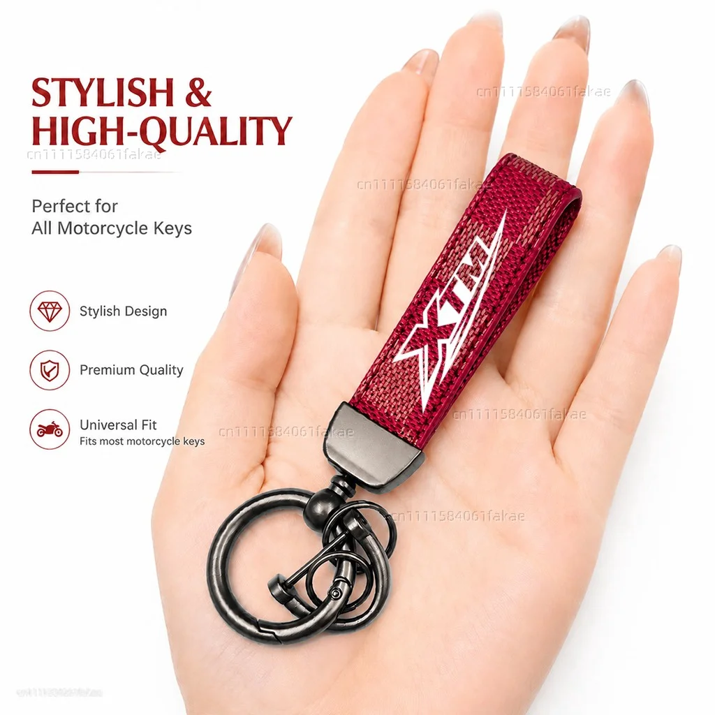 For Malaguti XTM 2008-2024 Motorcycle Keychain Leather Key Ring Custom Logo Gift for Rider Men Women Accessories view 5