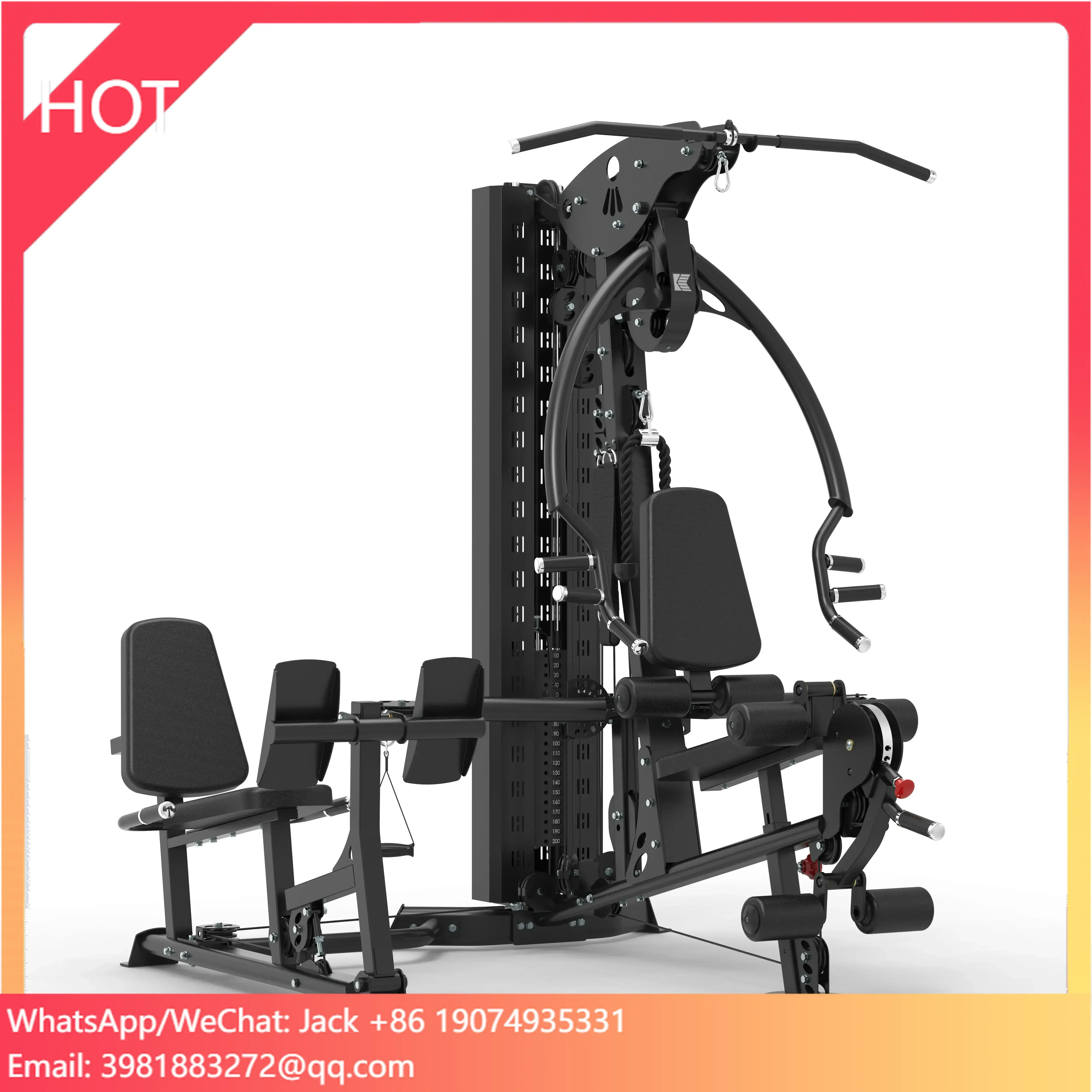TOPFIT Unisex Multi-functional Commercial Strength Fitness Home Gym Equipment Multigym with Leg Press