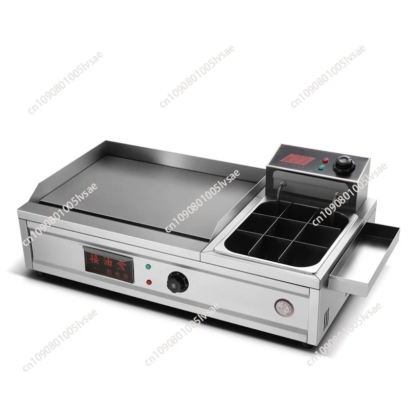 

Home Appliances Electric Griddle Commercial Gas Griddle Fryer All-in-one MachineTeppanyaki Frying Pan Kanto Boiled Noodles Fryer
