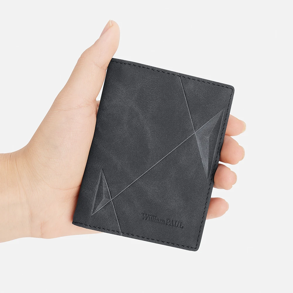 Men's fashion card bag, mini ultra-thin card holder, casual credit card Clip