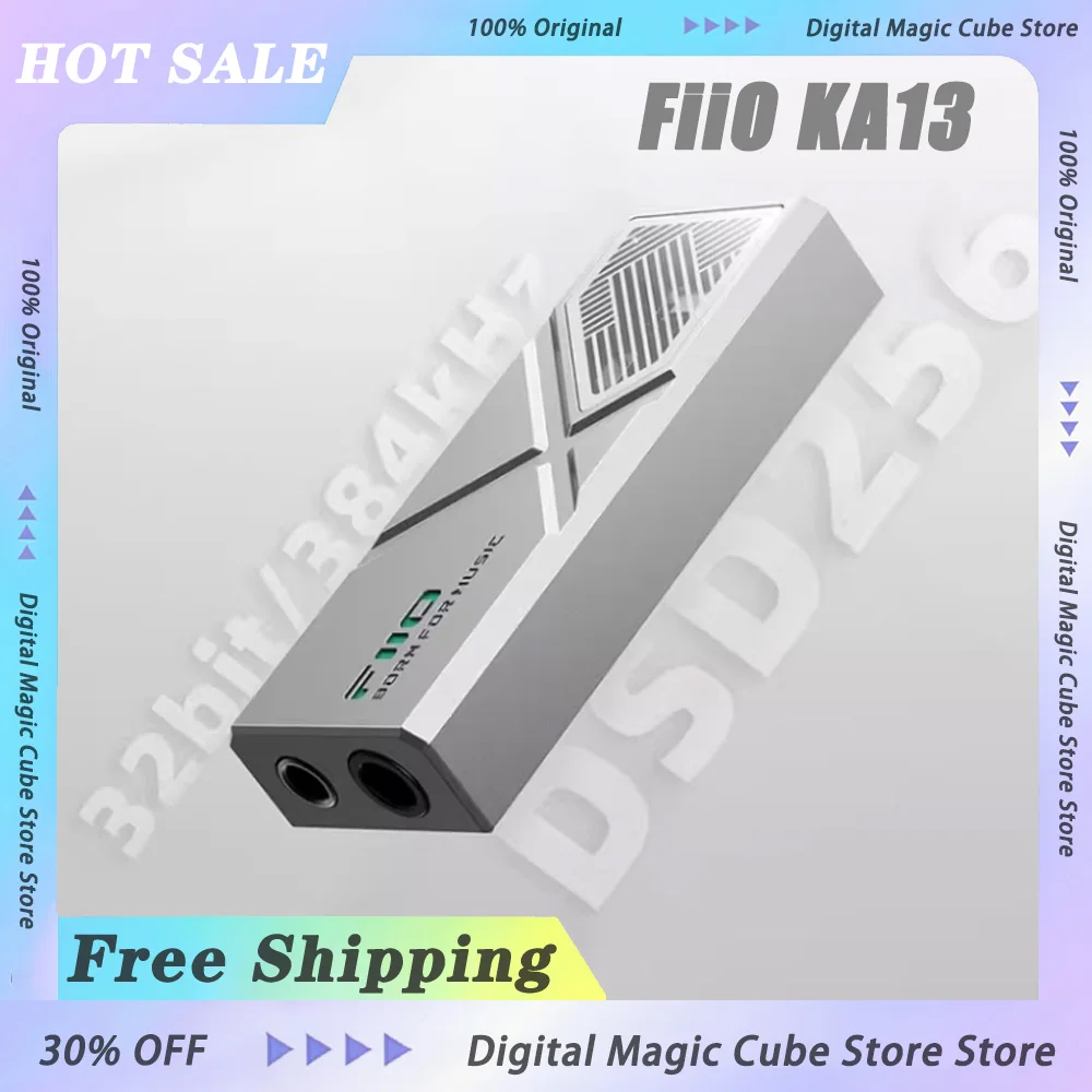 

FiiO KA13 Portable DAC Amplifier Dual CS43131 for IOS/Android 3.5mm and 4.4mm Balanced Output 550mW high Power Gifts