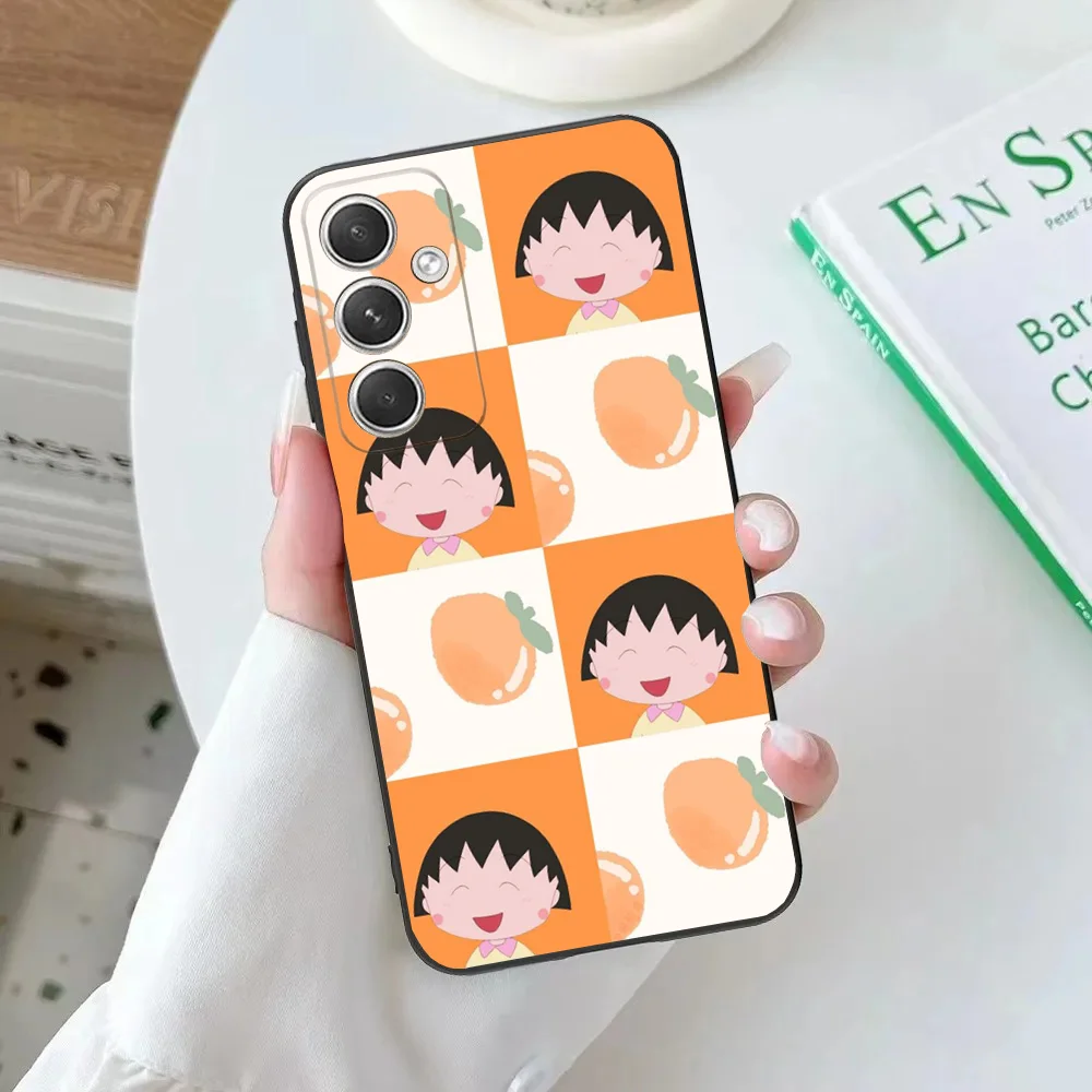 Catoon C-Chibi M-Maruko-C-Chan Phone Case For Samsung Galaxy A20,A21s,A22,A31,A32,A52,A53,A72,73,A80,A91Soft Black Cover